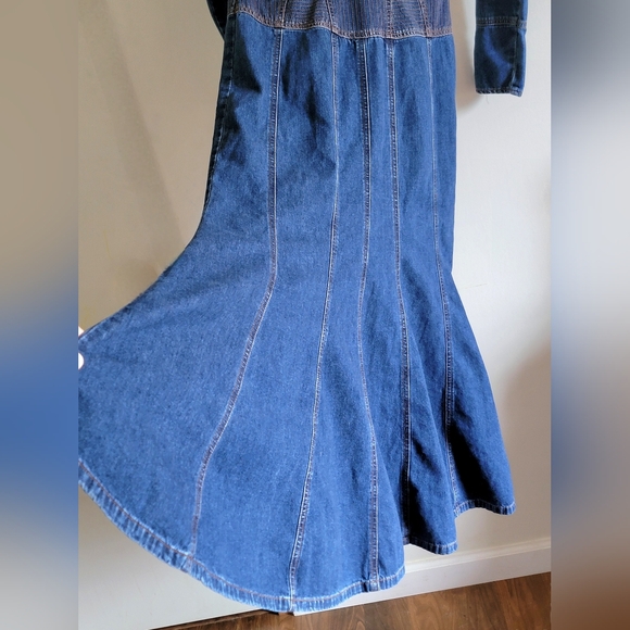 Womens Sz 6 Jeanology Vintage Western Denim Dress ZERO FLAWS 100% Cotton - Picture 9 of 16